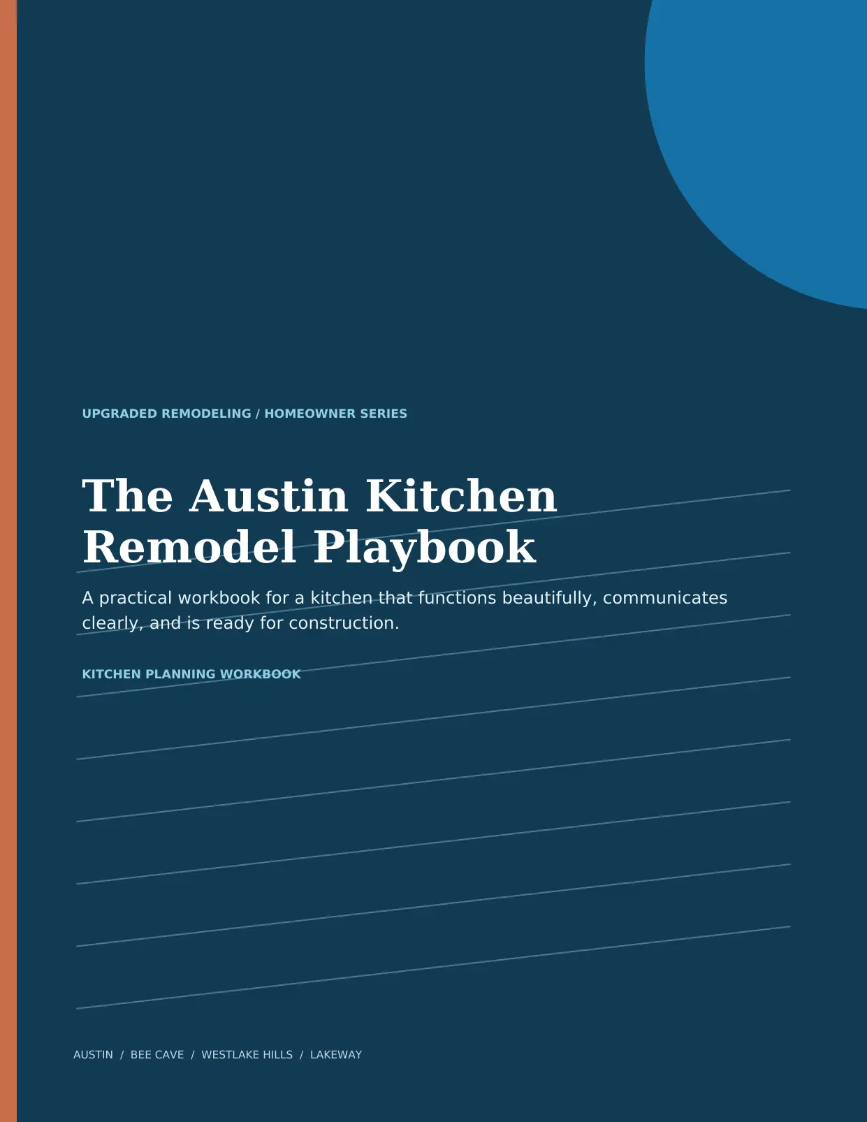 Cover of The Austin Kitchen Remodel Playbook by Upgraded Remodeling