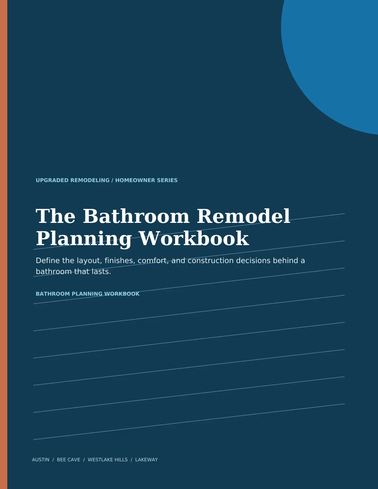 Cover of The Bathroom Remodel Planning Workbook by Upgraded Remodeling